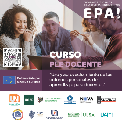 Banner de publicidad del curso sobre PLE para docentes.