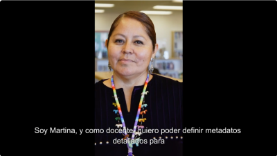 Fotograma del vídeo sobre los docentes usando el sistema EPAI.