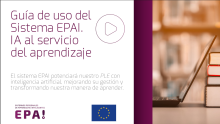 Captura de pantalla de la guía de uso del sistema EPAI