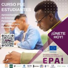 Banner publicitario de convocatoria a participar en el curso sobre PLE para estudiantes.