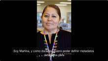 Fotograma del vídeo sobre los docentes usando el sistema EPAI.