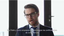 Fotograma del vídeo sobre los empleadores usando el sistema EPAI.